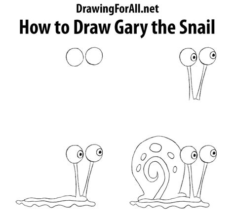 How to Draw Gary From Spongebob .